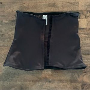 Black Waist Trainer - Hook and Eye Closure
